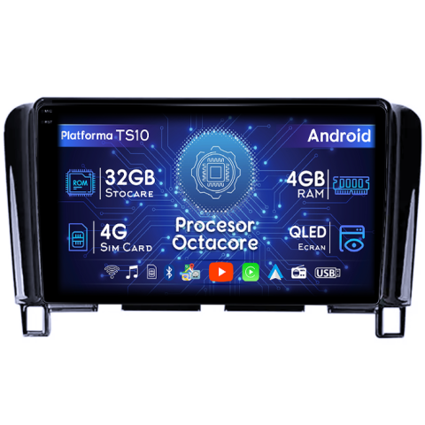 Serena 4 2010-2016 - Navigatie dedicata Nissan Serena 4 2010-2016, 4GB RAM 32GB ROM, Octacore, Android 14, Display QLED 1K 9", DSP, Carplay&Android Auto, SIM 4G, Bluetooth, Ventilator Activ