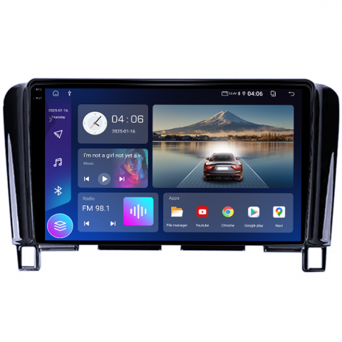 Navigatie dedicata Nissan Serena 4 2010-2016, 4GB RAM 64GB ROM, Quad Core, Display 9" QLED 1K, Carplay, Android 14, Bluetooth, Magazin Play, Suport Camere AHD [3]