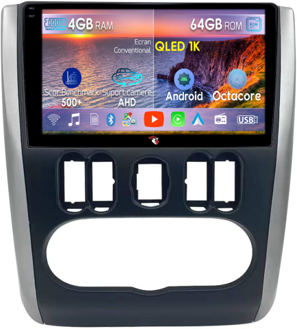 Almera 2012-2019 - Navigatie dedicata Nissan Almera G15 2012-2019, 4GB RAM 64GB ROM, Octacore, Android 14, Display QLED 9", DSP, Carplay&Android Auto, SIM 4G, Ventilator Activ