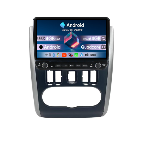 Almera 2012-2019 - Navigatie dedicata Nissan Almera G15 2012-2019 Tesla Cu Butoane Rotative Model 2024, 4GB RAM 64GB ROM, Procesor Quadcore, Android 14, Display QLED 10", DSP, Carplay&AndroidAuto