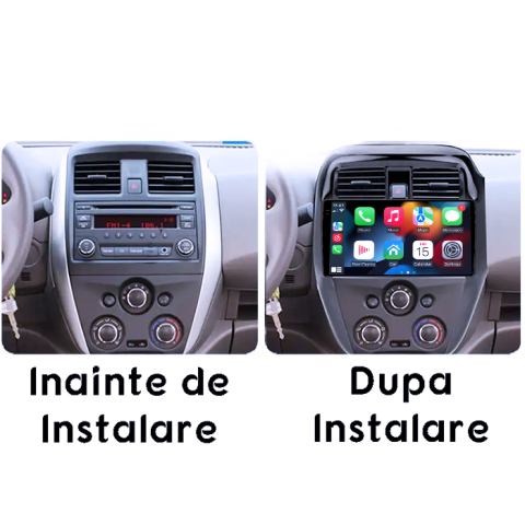 Navigatie dedicata Nissan Sunny 2019, 4GB RAM 64GB ROM, Procesor Qualcomm Octacore, Android 14, Rezolutie 2K, Display QLED 9", DSP, Carplay&Android Auto, SIM 4G [4]