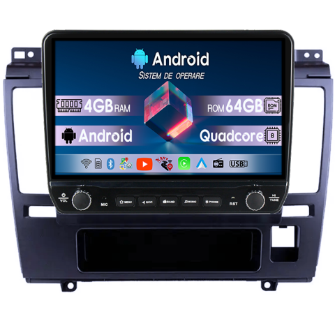 Navigatii Dedicate - Navigatie dedicata Nissan Tiida 2005-2010 Tesla cu butoane rotative model 2024, 4GB RAM 64GB ROM, Procesor Quadcore, Android 14, Display QLED 10", DSP, Carplay&Android Auto