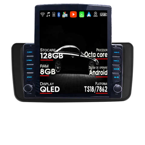 Leaf 2017-2024 - Navigatie dedicata Nissan Leaf 2017-2024 Tesla Style, ANDROID 13, 9.7 inch , 8+128GB, Internet, Aplicatii, Waze, GPS