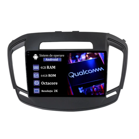 Opel - Navigatie dedicata Opel Insignia 2014-2017, 4GB RAM 64GB ROM, Procesor Qualcomm Octacore, Android 14, Rezolutie 2K, Display QLED 9", DSP, Carplay&Android Auto, SIM