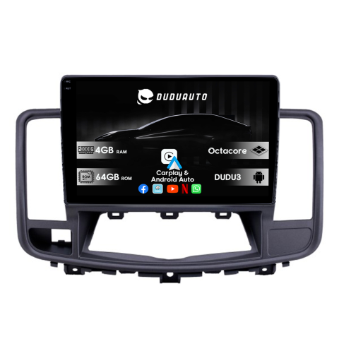 Nissan - Navigatie dedicata Nissan Teana 2 2009-2013, DUDU3, 4GB RAM 64GB ROM, Octacore, Platforma 8581, Android, Display QLED 9", DSP, Carplay&AndroidAuto