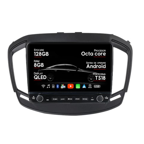 Opel - Navigatie dedicata Opel Insignia 2014-2017 Tesla Cu Butoane Rotative Model 2024, ANDROID 13, 10 inch , 8+128GB, Internet, Aplicatii, Waze, GPS