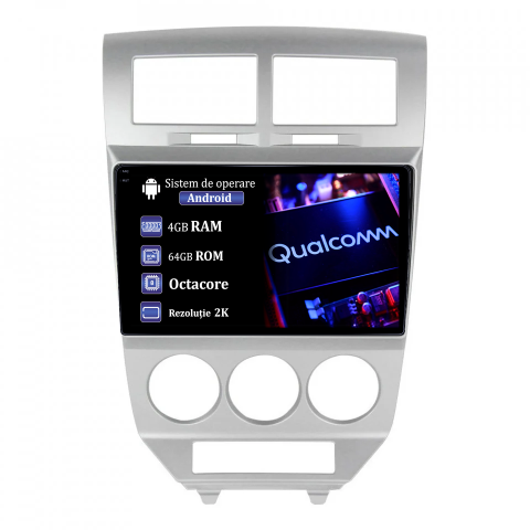 Dodge Caliber 2007-2014 - Navigatie dedicata Dodge Caliber 2007-2014, 4GB RAM 64GB ROM, Procesor Qualcomm Octacore, Android 14, Rezolutie 2K, Display QLED 9", DSP, Carplay&Android Auto, SIM