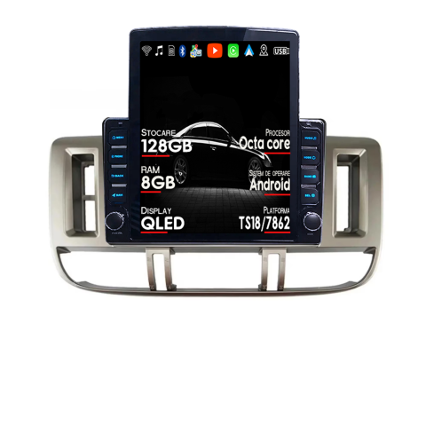 X-Trail 2000-2007 - Navigatie dedicata Nissan X-Trail 2001-2006 Tesla Style, ANDROID 13, 9.7 inch , 8+128GB, Internet, Aplicatii, Waze, GPS