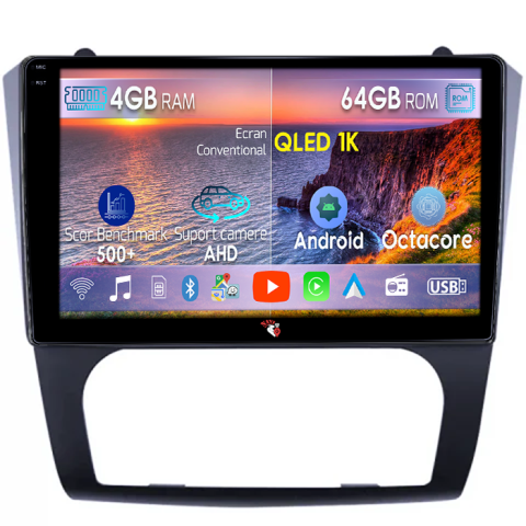 Nissan - Navigatie dedicata Nissan Teana Altima 2008-2012, 4GB RAM 64GB ROM, Octacore, Android 14, Display QLED 9", DSP, Carplay&Android Auto, SIM 4G, Ventilator Activ