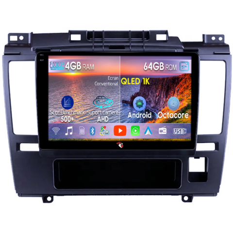 Tiida 2005-2010 - Navigatie dedicata Nissan Tiida 2005-2010, 4 GB RAM 64 ROM, Android 13, Display QLED, 9", DSP, Carplay, Android Auto, Internet, Youtube , Waze , WI-FI , USB , Bluetooth