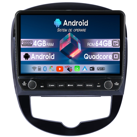 Tiida 2011-2015 - Navigatie dedicata Nissan Tiida 2011-2015 Tesla cu butoane rotative model 2024, 4GB RAM 64GB ROM, Procesor Quadcore, Android 14, Display QLED 10", DSP, Carplay&Android Auto