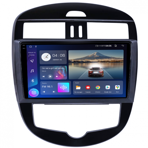 Navigatie dedicata Nissan Tiida 2011-2015, 4GB RAM 64GB ROM, Quad Core, Display 10.25" QLED 1K, Carplay, Android 14, Bluetooth, Magazin Play, Suport Camere AHD [2]
