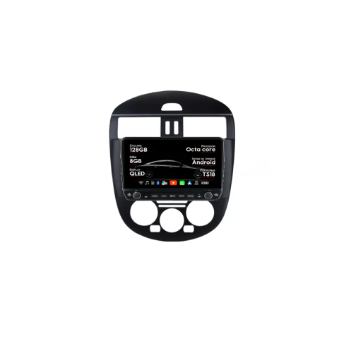 Navigatii Dedicate - Navigatie dedicata Nissan Tiida 2011-2015 Tesla Cu Butoane Rotative Model 2024, ANDROID 13, 10 inch , 8+128GB, Internet, Aplicatii, Waze, GPS