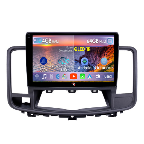 Teana 2 2009-2013 - Navigatie dedicata Nissan Teana 2009-2013, 4GB RAM 64GB ROM, Octacore, Android 14, Display QLED 9", DSP, Carplay&Android Auto, SIM 4G, Ventilator Activ