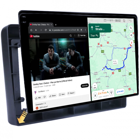 Navigatie dedicata Nissan X-Trail 2000-2007, 4GB RAM 64GB ROM, Quad Core, Display 10" QLED 1K, Carplay, Android 14, Bluetooth, Magazin Play, Suport Camere AHD [3]