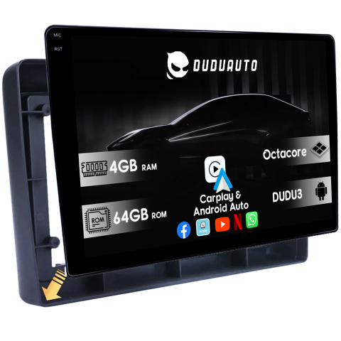 X-Trail 2000-2007 - Navigatie dedicata Nissan X-Trail 2000-2007, DUDU3, 4GB RAM 64GB ROM, Octacore, Platforma 8581, Android, Display QLED 9", DSP, Carplay&AndroidAuto