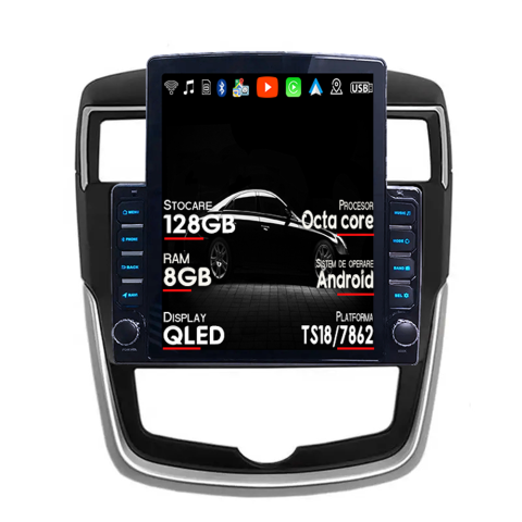 Tiida 2016-2020 - Navigatie dedicata Nissan Tiida 2016-2020 Tesla Style, ANDROID 13, 9.7 inch , 8+128GB, Internet, Aplicatii, Waze, GPS