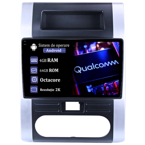 Navigatii Dedicate - Navigatie dedicata Nissan X-Trail 2007-2015, 4GB RAM 64GB ROM, Procesor Qualcomm Octacore, Android 14, Rezolutie 2K, Display QLED 9", DSP, Carplay&Android Auto, SIM 4G