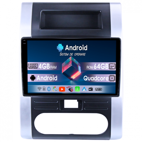 X-Trail 2007-2015 - Navigatie dedicata Nissan X-Trail 2007-2015, 4GB RAM 64GB ROM, Quad Core, Display 10" QLED 1K, Carplay, Android 14, Bluetooth, Magazin Play, Suport Camere AHD