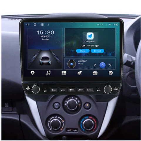 Navigatie dedicata Nissan Versa 2014-2020 Tesla cu butoane rotative model 2024, 4GB RAM 64GB ROM, Procesor Quadcore, Android 14, Display QLED 10", DSP, Carplay&Android Auto [2]