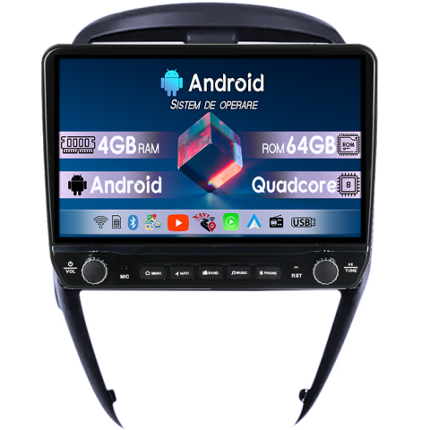 Versa 2014-2020 - Navigatie dedicata Nissan Versa 2014-2020 Tesla cu butoane rotative model 2024, 4GB RAM 64GB ROM, Procesor Quadcore, Android 14, Display QLED 10", DSP, Carplay&Android Auto