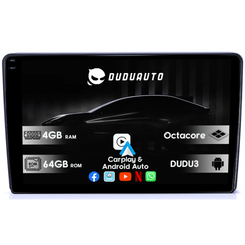 Vectra (2003-2008) - Navigatie dedicata Zafira B, Vectra C, Astra H, Meriva, Corsa D, Antara, DUDU3, 4GB RAM 64GB ROM, Octacore, Platforma 8581, Android, Display QLED 9", DSP, Carplay&AndroidAuto
