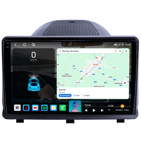 Navigatie dedicata Opel Antara 2008-2013, 4GB RAM 32GB ROM, Octacore, Android 14, Display QLED 1K 9", DSP, Carplay&Android Auto, SIM 4G, Bluetooth, Ventilator Activ [1]