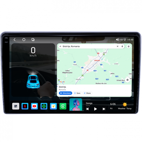 Navigatie dedicata Opel Antara 2008-2013, 4GB RAM 64GB ROM, Octacore, Android 14, Display QLED 1K 9", Carplay&Android Auto, SIM 4G, Ventilator Activ [1]