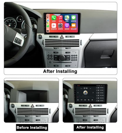 Navigatie dedicata Opel Astra H 2006 - 2014, 4GB RAM 64GB ROM, Octacore, Android 13, Display QLED 9", DSP, Carplay, Android Auto, Internet, Youtube, Waze, WIFI, Bluetooth [7]