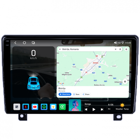 Navigatie dedicata Opel Astra H 2006 - 2014, 4GB RAM 64GB ROM, Octacore, Android 14, Display QLED 1K 9", Carplay&Android Auto, SIM 4G, Ventilator Activ [1]