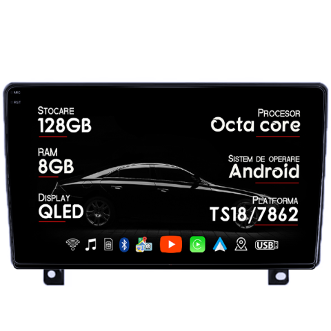 Astra H 2006 -2014 - Navigatie dedicata Opel Astra H 2006 - 2014, 8GB RAM 128GB ROM, Octacore, Platforma TS18, Android 13, Display QLED 9”, Suporta camera 360º, DSP, Carplay&Android Auto, SIM 4G, Ventilator Activ