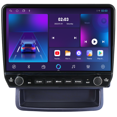 Navigatie dedicata Opel Vivaro 2002-2014 Tesla cu butoane rotative model 2024, 4GB RAM 64GB ROM, Procesor Quadcore, Android 14, Display QLED 10", DSP, Carplay&Android Auto [4]