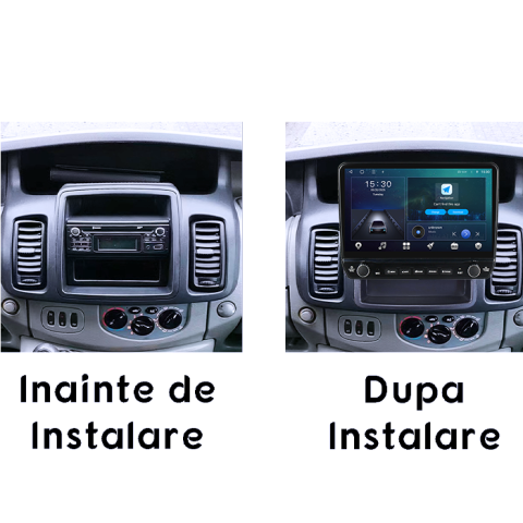 Navigatie dedicata Opel Vivaro 2002-2014 Tesla cu butoane rotative model 2024, 4GB RAM 64GB ROM, Procesor Quadcore, Android 14, Display QLED 10", DSP, Carplay&Android Auto [2]