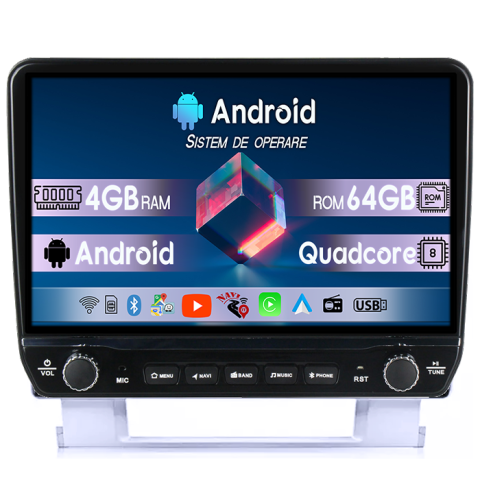 Navigatii Dedicate - Navigatie dedicata Opel Astra J 2009-2015 Tesla cu butoane rotative model 2024, 4GB RAM 64GB ROM, Procesor Quadcore, Android 14, Display QLED 10", DSP, Carplay&Android Auto