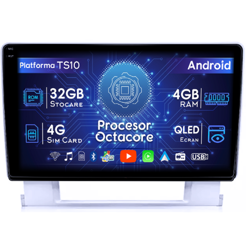 Opel - Navigatie dedicata Opel Astra J 2009-2015, 4GB RAM 32GB ROM, Octacore, Android 14, Display QLED 1K 9", DSP, Carplay&Android Auto, SIM 4G, Bluetooth, Ventilator Activ