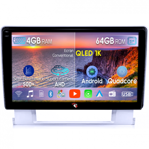 Opel - Navigatie dedicata Opel Astra J 2009-2015, 4GB RAM 64GB ROM, Octacore, Android 14, Display QLED 1K 9", Carplay&Android Auto, SIM 4G, Ventilator Activ