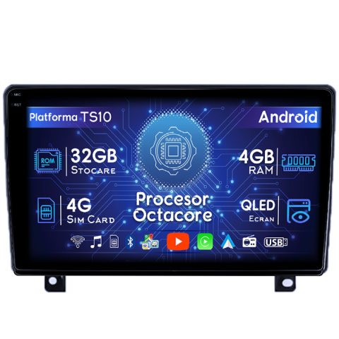 Zafira (2006-2014) - Navigatie dedicata Opel Astra Zafira 2007, 4GB RAM 32GB ROM, Octacore, Android 14, Display QLED 1K 9", DSP, Carplay&Android Auto, SIM 4G, Bluetooth, Ventilator Activ