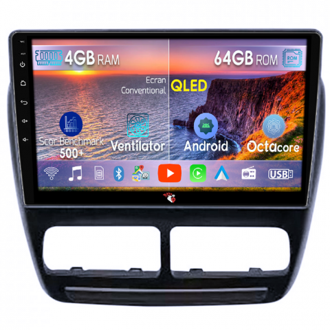 Opel - Navigatie dedicata Opel Combo D 2012-2018, 4GB RAM 64GB ROM, Octacore, Android 14, Display QLED 9", DSP, Carplay&Android Auto, SIM 4G, Ventilator Activ