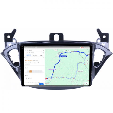 Navigatie dedicata Opel Corsa 2014-2019, 4GB RAM 64GB ROM, Octacore, Android 14, Display QLED 1K 9", Carplay&Android Auto, SIM 4G, Ventilator Activ [3]