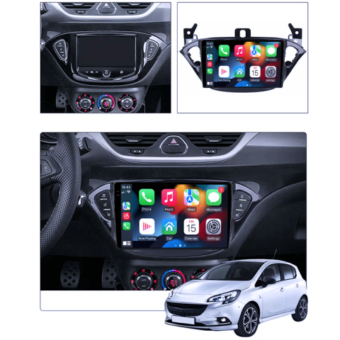 Navigatie dedicata Opel Corsa 2014-2019, 4GB RAM 64GB ROM, Procesor Qualcomm Octacore, Android 14, Rezolutie 2K, Display QLED 9", DSP, Carplay&Android Auto, SIM 4G [4]