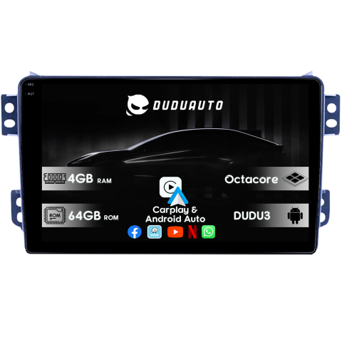 Opel - Navigatie dedicata Opel Agila 2007-2014/Suzuki Splash, DUDU3, 4GB RAM 64GB ROM, Octacore, Platforma 8581, Android, Display QLED 9", DSP, Carplay&AndroidAuto