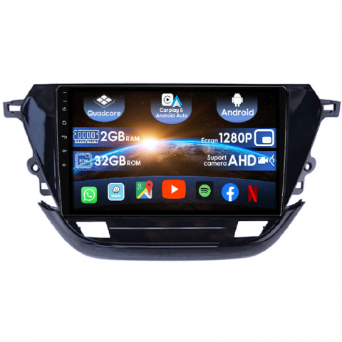 Navigatii 2GB RAM - (Resigilata) Navigatie dedicata Opel Corsa F 2019+, 2GB RAM 32GB ROM, Quad Core, Display 9" IPS Full HD, Carplay&Android Auto, Android 14, Suport camere AHD