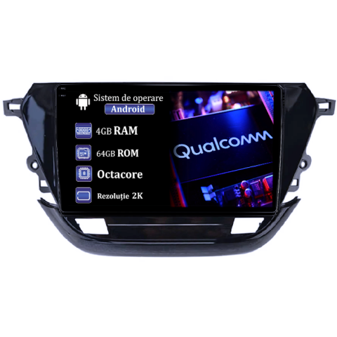 Corsa F 2019+ - Navigatie dedicata Opel Corsa F 2019+, 4GB RAM 64GB ROM, Procesor Qualcomm Octacore, Android 14, Rezolutie 2K, Display QLED 9", DSP, Carplay&Android Auto, SIM 4G