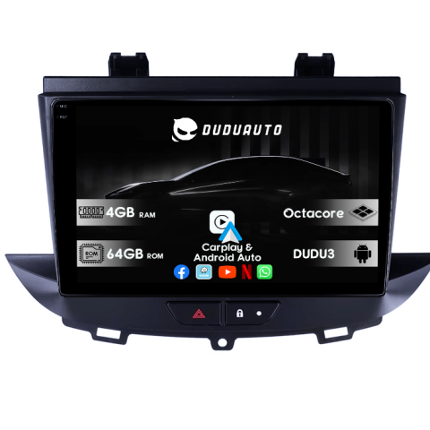 Crossland/Grandland X 2017-2021 - Navigatie dedicata Opel Crossland/Grandland X 2017-2021, DUDU3, 4GB RAM 64GB ROM, Octacore, Platforma 8581, Android, Display QLED 9", DSP, Carplay&AndroidAuto