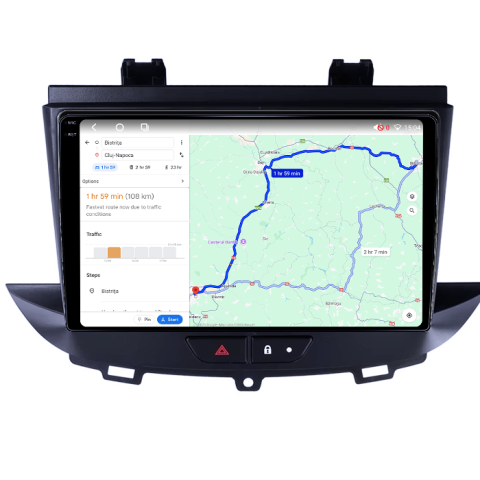 Navigatie dedicata Opel Crossland/Grandland X 2017-2021, 4GB RAM 32GB ROM, Octacore, Android 14, Display QLED 1K 9", DSP, Carplay&Android Auto, SIM 4G, Bluetooth, Ventilator Activ [4]