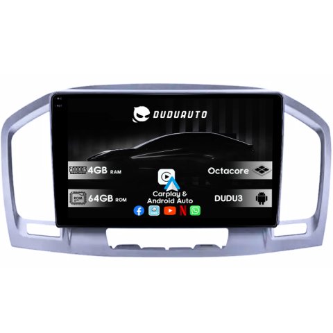 Insignia (2008-2013) - Navigatie dedicata Opel Insignia 2008-2013, DUDU3, 4GB RAM 64GB ROM, Octacore, Platforma 8581, Android, Display QLED 9", DSP, Carplay&AndroidAuto