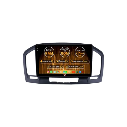 Insignia (2008-2013) - Navigatie dedicata Opel Insignia 2008-2013, 12GB RAM 256GB ROM, Android 13, Rezolutie 2K, Display QLED, 9", DSP, Carplay, Android Auto, Internet, Youtube, Waze, Wi Fi, US