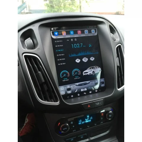 Focus 3 (2011-2018) - Navigatie dedicata Ford Focus 3 Tesla Style, 4GB RAM 64GB ROM, Quadcore, Android 13, WiFi, DSP, Internet, Waze, Carplay, Ecran 9.7 inch