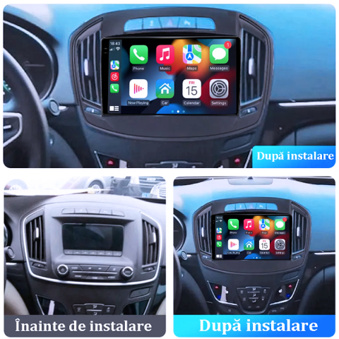 Navigatie dedicata Opel Insignia 2013-2017, 4GB RAM 64GB ROM, Procesor Qualcomm Octacore, Android 14, Rezolutie 2K, Display QLED 9", DSP, Carplay&Android Auto, SIM 4G [4]