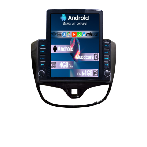 Karl Vinfast Fadil 2017-2020 - Navigatie dedicata Opel Karl Vinfast Fadil 2017-2020 Tesla Style, 4GB RAM 64GB ROM, Procesor Quadcore, Android 14, Display QLED 9.7", DSP, Carplay&Android Auto